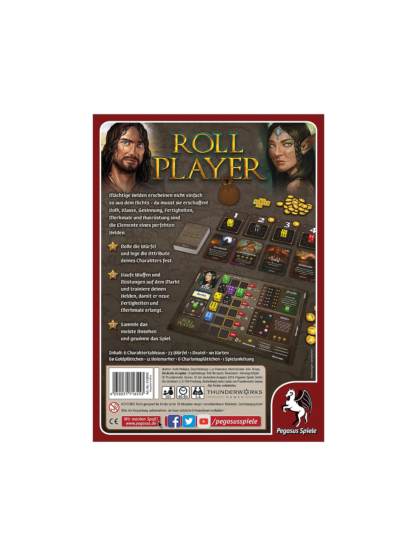 PEGASUS | Brettspiel - Roll Player | 